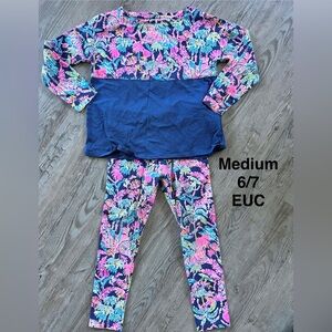 Lilly Pulitzer top and leggings set